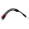 Pig Hog PY-S352R 6-Inch Y Cable, Stereo 3.5mm (M)-Dual RCA (F)(Pig Hog Py S352r 6 Inch Y Cable Stereo 3 5mm M Dual Rca F)