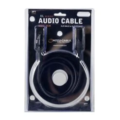 Accu Cable XL3A 3-Foot 3-Pin XLR Male To XLR Female Cable(Accu Cable Xl3a 3 Foot 3 Pin Xlr Male To Xlr Female Cable)