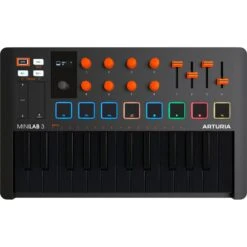 Arturia MiniLab 3 25-Note Compact MIDI Keyboard And Pad Controller(Arturia Minilab 3 25 Note Compact Midi Keyboard And Pad Controller White) -AVL Gear Outlet 1 artu minilab3orange 231507 c9952424 d755 43b3 bb34 ca22cf990b4f