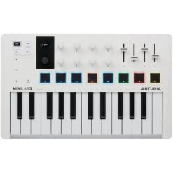 Arturia MiniLab 3 25-Note Compact MIDI Keyboard And Pad Controller(Arturia Minilab 3 25 Note Compact Midi Keyboard And Pad Controller White)