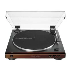 Audio-Technica AT-LP60X-BW Fully Automatic Belt-Drive Turntable, Brown(Audio Technica At Lp60x Bw Fully Automatic Belt Drive Turntable Brown)