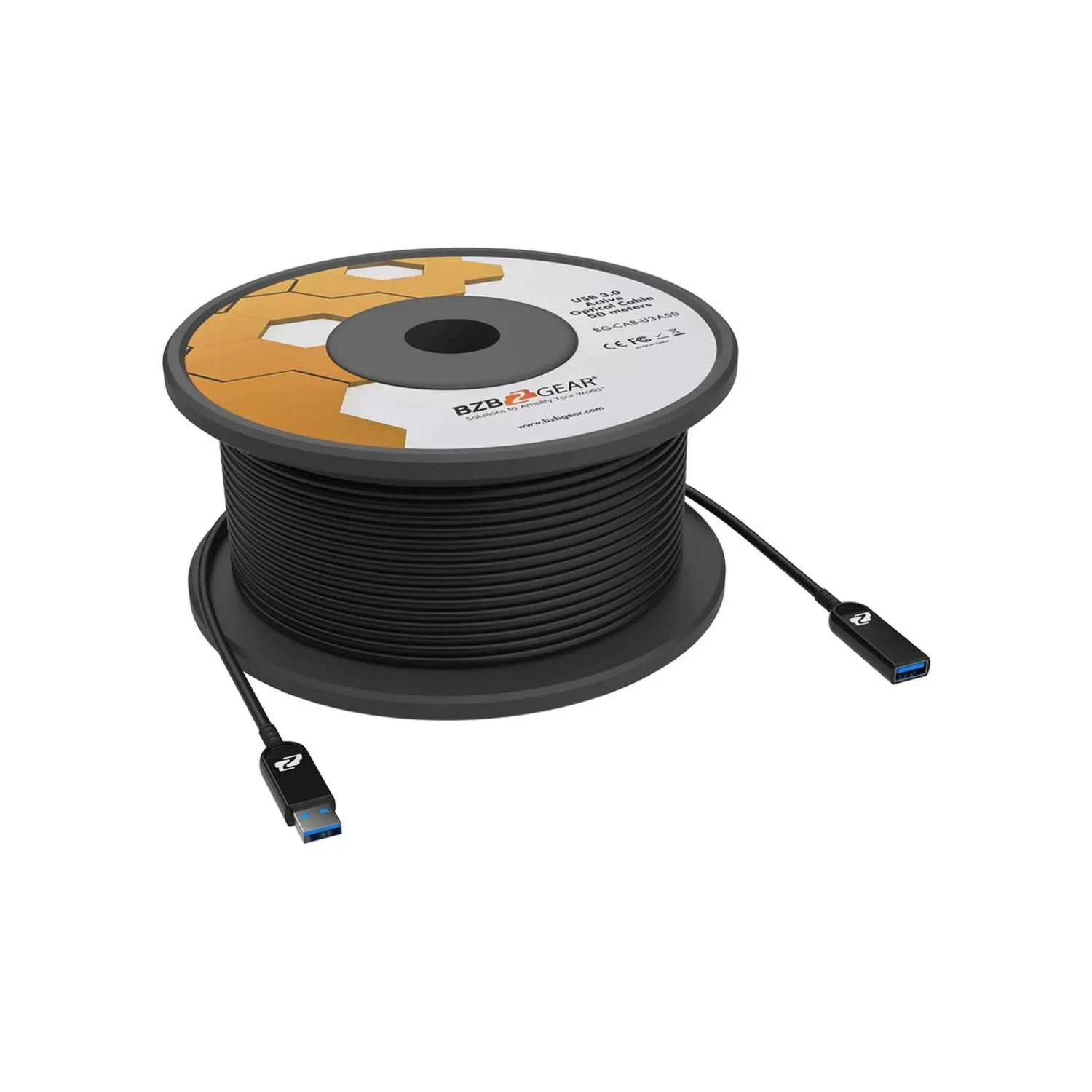 BZBGEAR BG-CAB-U3A50 USB 3.0 AM/AF Active Optical Extension Cable, 50m/164ft(Bzbgear Bg Cab U3a50 Usb 3 0 Am Af Active Optical Extension Cable 50m 164ft) 1 BZBGEAR BG-CAB-U3A50 USB 3.0 AM/AF Active Optical Extension Cable, 50m/164ft(Bzbgear Bg Cab U3a50 Usb 3 0 Am Af Active Optical Extension Cable 50m 164ft)