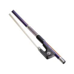 CodaBow SJA4PRA Chroma Joule Violin Bow, Ruby Amethyst Prismatic With Amethyst Winding(Codabow Sja4pra Chroma Joule Violin Bow Ruby Amethyst Prismatic With Amethyst Winding)