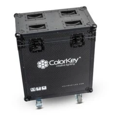 ColorKey 2-Piece Flight Case With Castors For Creator Spot 250 Moving Head Light, Black(Colorkey 2 Piece Flight Case With Castors For Creator Spot 250 Moving Head Light Black)