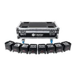 ColorKey MobilePar Mini Hex 4 8-Pack Bundle With Flight Charging Case(Colorkey Mobilepar Mini Hex 4 8 Pack Bundle With Flight Charging Case)