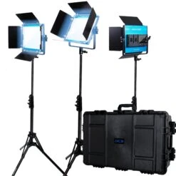 Dracast DRX3500DNH LED500 X Series Daylight LED 3 Light Kit With Injection Molded Travel Case(Dracast Drx3500dnh Led500 X Series Daylight Led 3 Light Kit With Injection Molded Travel Case)