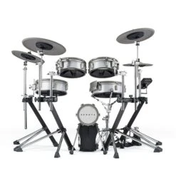 EFNOTE 3 Acoustic Designed Electronic Drum Set, White / Sparkle(Artesia Efnote 3 Electronic Drum Kit)
