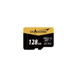 Exascend MicroSDXC UHS-I, V30 Memory Card, 128GB(Exascend Ex128gusdu1 Microsdxc Uhs I V30 Memory Card 128gb)