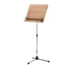 K&M 118/3 Orchestral Music Stand-Chrome Base/Double Lip Walnut Desk(Kandm 118 3 Orchestral Music Stand Chrome Base Double Lip Walnut Desk)