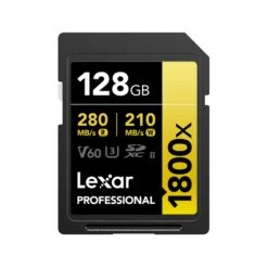 Lexar Professional Gold Series 1800x SDXC UHS-II Memory Card, 128GB(Lexar Professional Gold Series 1800x Sdxc Uhs Ii Memory Card 128gb)