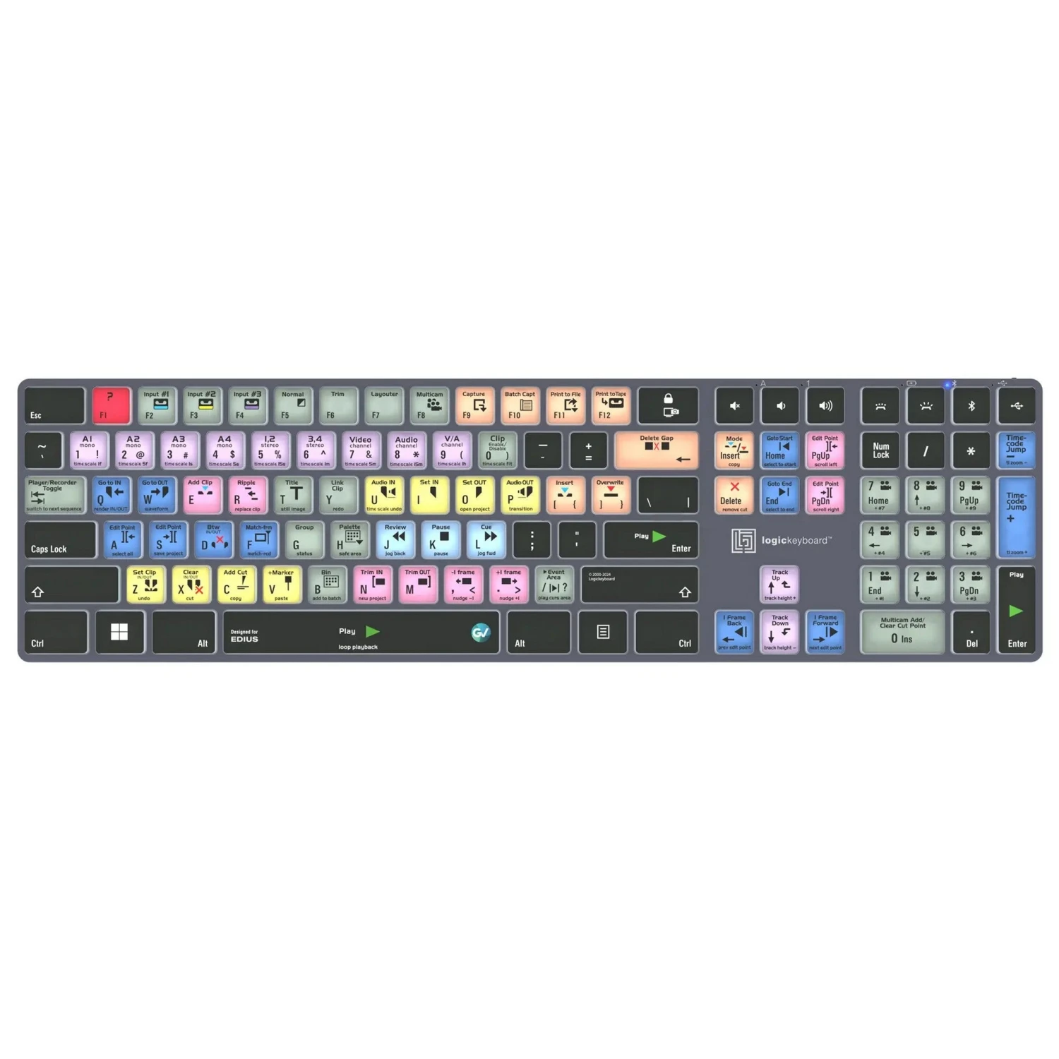 Logickeyboard TITAN Wireless Backlit Keyboard For EDIUS, US Windows(Logickeyboard Titan Wireless Backlit Keyboard For Edius Us Windows) 1 Logickeyboard TITAN Wireless Backlit Keyboard For EDIUS, US Windows(Logickeyboard Titan Wireless Backlit Keyboard For Edius Us Windows)