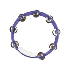 Rhythm Tech TC4040 True Colors Tambourine, Blue 10-Inch(Rhythm Tech Tc4040 True Colors Tambourine Blue 10 Inch)