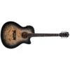 Washburn DFBACEB Deep Forest Burl Grand Auditorium Acoustic Guitar, Black Fade(Washburn Dfbaceb Deep Forest Burl Grand Auditorium Acoustic Guitar Black Fade)