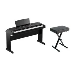 Yamaha DGX-670 88 Note Digital Piano With Stand And Bench, Black(Yamaha Dgx 670 88 Note Digital Piano With Stand And Bench Black)