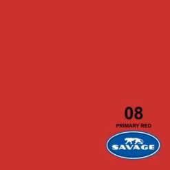 Savage 107-Inch X 50-Yards Widetone Seamless Background Paper, Primary Red(Savage 8 50 107 Inch X 50 Yards Widetone Seamless Background Paper Primary Red)
