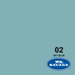 Savage 107-Inch X 12-Yards Widetone Seamless Background Paper, Sky Blue(Savage 2 12 107 Inch X 12 Yards Widetone Seamless Background Paper Sky Blue)