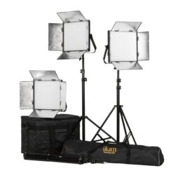 Ikan LW10-3PT-KIT Lyra 1 X 1 Daylight 5600K 3-Point Soft Panel LED Light Kit(Ikan Lw10 3pt Kit Lyra 1 X 1 Daylight 5600k 3 Point Soft Panel Led Light Kit)