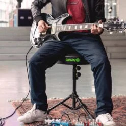 Gravity FD SEAT 1 Round Musicians Stool Foldable, Adjustable Height (Used)(Gravity Fd Seat 1 Round Musicians Stool Foldable Adjustable Height Used) -AVL Gear Outlet 17fdseat1 acc05af3 b98c 4ea8 89ce 6c5583c942d5