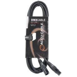 Accu Cable AC5PDMX10 10-Foot 5-Pin Male To 5-Pin Female DMX Cable(Accu Cable Ac5pdmx10 10 Foot 5 Pin Male To 5 Pin Female Dmx Cable)