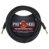 Pig Hog PCH20BK "Black Woven" Instrument Cable, 20ft.(Pig Hog Pch20bk Black Woven Instrument Cable 20ft)