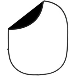 Savage CB112-67 Collapsible Background, Black/White 6 X 7-Feet(Savage Cb112 67 Collapsible Background Black White 6 X 7 Feet)