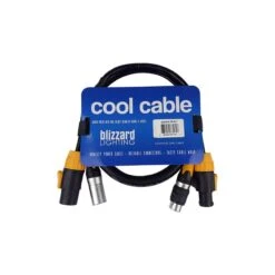 Blizzard Lighting DMX5PCT-3 PowerCON TRUE1 Compatible Male To Female Cable, 3 Foot(Blizzard Lighting Dmx5pct 3 Powercon True1 Compatible Male To Female Cable 3 Foot)