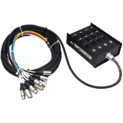 Rapco 16-Channel 12 X 4 Fan-Box Snake With XLR-F Returns, 50 Foot(Rapco 16 Channel 12 X 4 Fan Box Snake With Xlr F Returns 50 Foot)