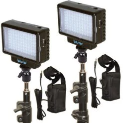 Bescor LED-70KB Dual LED70 Light And Battery Studio Kit(Bescor Led 70kb Dual Led70 Light And Battery Studio Kit)