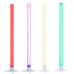 Eliminator Lighting LED BP TUBES 4 PAK Rechargeable Battery Powered Color Changing Plastic LED Tube, 4-Pack(Eliminator Lighting Led Bp Tubes 4 Pak Rechargeable Battery Powered Color Changing Plastic Led Tube 4 Pack)