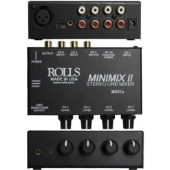 Rolls MX51s Mini Mix 2 Four Channel RCA Mixer (Used)(Rolls Mx51s Mini Mix 2 Four Channel Rca Mixer Used)