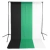 Savage 5 X 9-Foot Wrinkle-Resistant Polyester Background Economy Stand Kit, Black/White/Green(Savage 59 99012046 5 X 9 Foot Wrinkle Resistant Polyester Background Economy Stand Kit Black White Green)