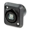 Neutrik NO4FDW-A OpticalCON QUAD Chassis Connector Black(Neutrik No4fdw A Opticalcon Quad Chassis Connector Black)