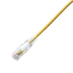 LYNN CPCS-AYE-004F CHOICE Slim 28AWG CAT6A Ethernet Patch Cable, 4-Foot, Yellow(Lynn Cpcs Aye 004f Choice Slim 28awg Cat6a Ethernet Patch Cable 4 Foot Yellow)
