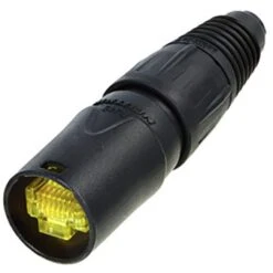 Neutrik NE8MX-B-1 EtherCON Cable Connector With Black Chromium Shell Chuck And Boot(Neutrik Ne8mx B 1 Ethercon Cable Connector With Black Chromium Shell Chuck And Boot)