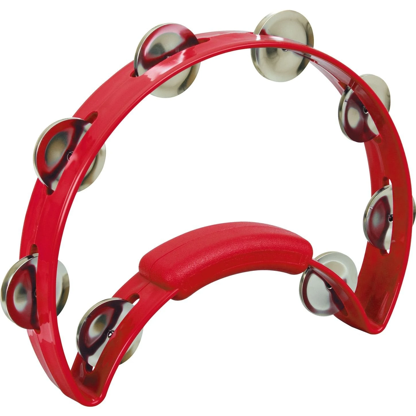 Rhythm Tech RT1030-U Standard Tambourine With Nickel Jingles, Red(Rhythm Tech Rt1030 U Standard Tambourine With Nickel Jingles Red) 2 Rhythm Tech RT1030-U Standard Tambourine With Nickel Jingles, Red(Rhythm Tech Rt1030 U Standard Tambourine With Nickel Jingles Red) - Image 2