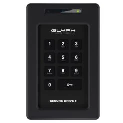 Glyph SecureDrive+ Bluetooth External SSD With Keypad, 2TB(Glyph Securedrive Bluetooth External Ssd With Keypad 2tb)