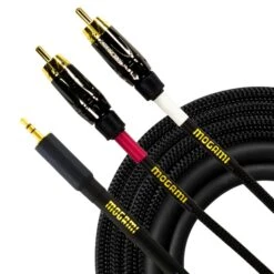 Mogami GOLD 3.5 2 RCA 3.5 TRS To Dual RCA Phono Plug Cable (Used)(Mogami Gold 3 5 2 Rca 3 5 Trs To Dual Rca Phono Plug Cable Used)