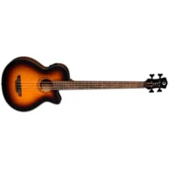 Luna Guitars Tribal 34-Inch Long Scale Tobacco Sunburst Acoustic-Electric Bass Guitar, 4-String(Luna Guitars Tribal 34 Inch Long Scale Tobacco Sunburst Acoustic Electric Bass Guitar 4 String)