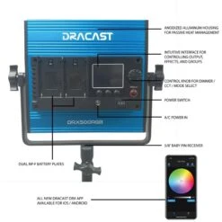 Dracast DRX3500RGBH LED500 X Series RGB And Bi-Color LED 3 Light Kit With Injection Molded Travel Case(Dracast Drx3500rgbh Led500 X Series Rgb And Bi Color Led 3 Light Kit With Injection Molded Travel Case) -AVL Gear Outlet 6 drac drx3500rgbh dr0594 20b763a2 cbd3 40d2 9f89 9dfe1c810fbd