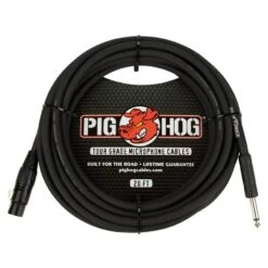 Pig Hog PHM20Z 8mm HiZ XLR Female To 1/4 Male Microphone Cable, 20-Feet(Pig Hog Phm20z 8mm Hiz Xlr Female To 1 4 Male Microphone Cable 20 Feet)