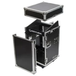 Odyssey 10U Top Slanted 14U Vertical Pro Combo Rack With Wheels(Odyssey 10u Top Slanted 14u Vertical Pro Combo Rack With Wheels)