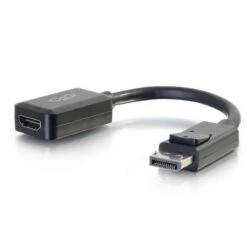 C2G DisplayPort Male To HDMI Female Adapter Converter, 8 Inch(C2g Displayport Male To Hdmi Female Adapter Converter 8 Inch)
