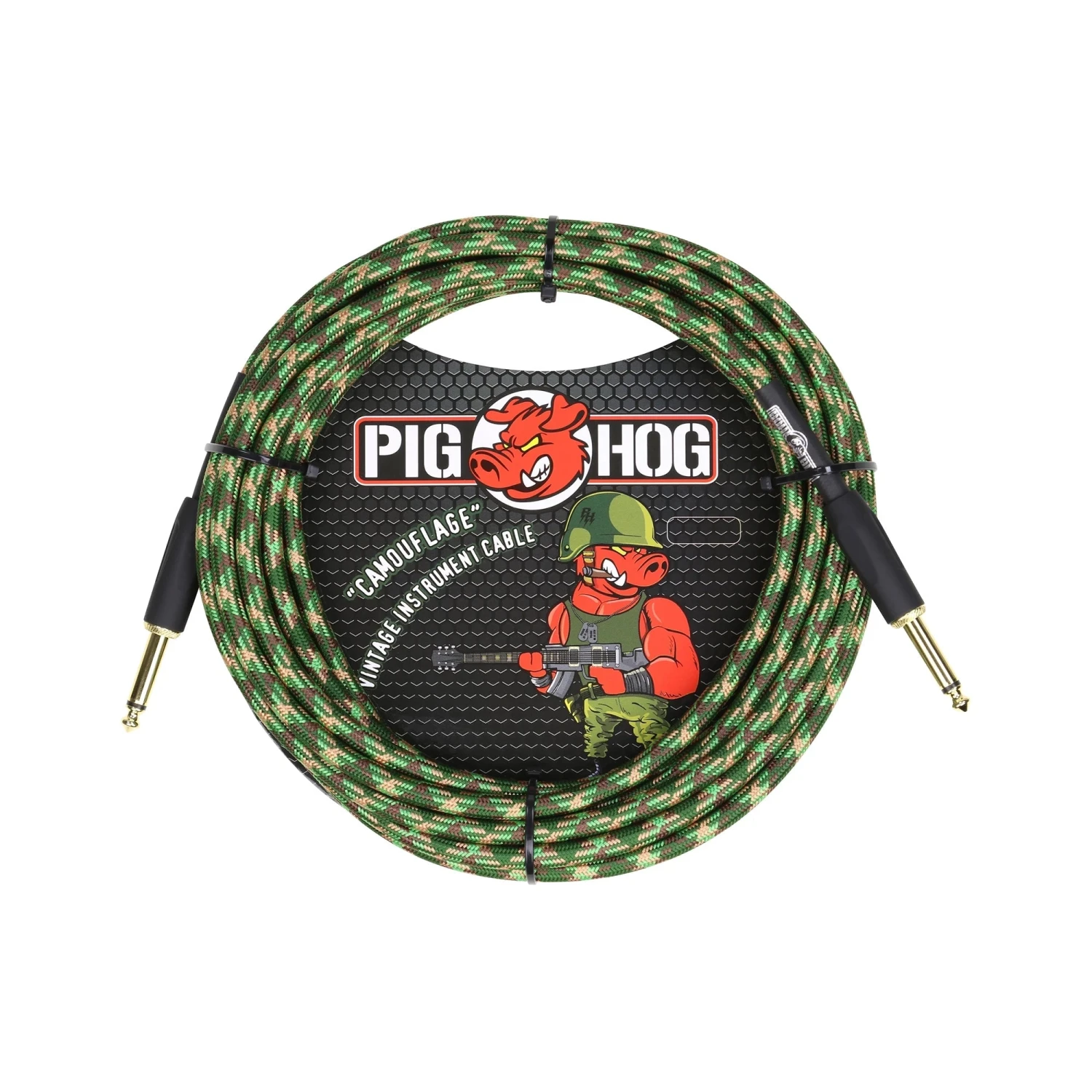 Pig Hog PCH20CF "Camouflage" Instrument Cable, 20ft(Pig Hog Pch20cf Camouflage Instrument Cable 20ft) 1 Pig Hog PCH20CF "Camouflage" Instrument Cable, 20ft(Pig Hog Pch20cf Camouflage Instrument Cable 20ft)