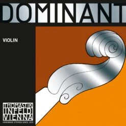 Thomastik-Infeld 135B Dominant Violin String Set, Plain Steel E Ball, 4/4-1/16(Thomastik Infeld 135b Dominant Violin String Set Plain Steel E Ball 4 4 1 16)