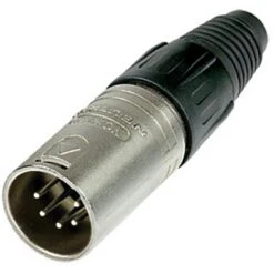 Neutrik NC5MX 5-Pin XLR-M Cable Plug, Nickel Shell/Silver Contacts(Neutrik Nc5mx 5 Pin Xlr M Cable Plug Nickel Shell Silver Contacts)