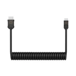 Atomos 24 Inch AtomFlex Coiled HDMI Full To HDMI Mini Cable (Used)(Atomos Atom4k60c3 24 Inch Atomflex Coiled Hdmi Full To Hdmi Mini Cable Used)