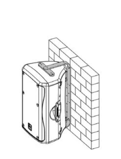 Electro-Voice MB5 Wall / Ceiling Mounting Bracket For ZX4 And ZX5 Black(Electro Voice Mb5 Wall Ceiling Mounting Bracket For Zx4 And Zx5 Black)