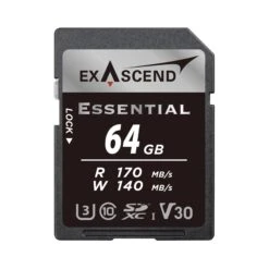 Exascend 64GB Essential SDXC, UHS-I, V30 Memory Card(Exascend 64gb Essential Sdxc Uhs I V30 Memory Card)