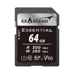 Exascend 64GB Essential SDXC, UHS-II, V90 Memory Card(Exascend 64gb Essential Sdxc Uhs Ii V90 Memory Card)