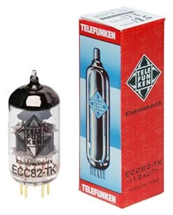 Telefunken ECC82-TK Black Diamond Series 9Pin Triode Amplifier Vacuum Tube 12AU7(Telefunken Elektroakustik Ecc82 Tk Black Diamond Series 9pin Triode Amplifier Vacuum Tube 12au7)